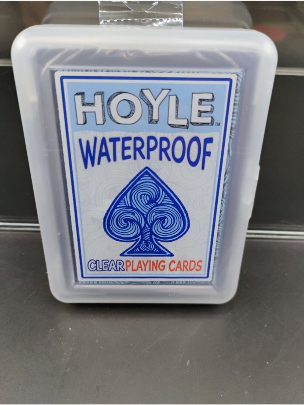 Hoyle Waterproof Clear Playing Cards Flexible & Durable